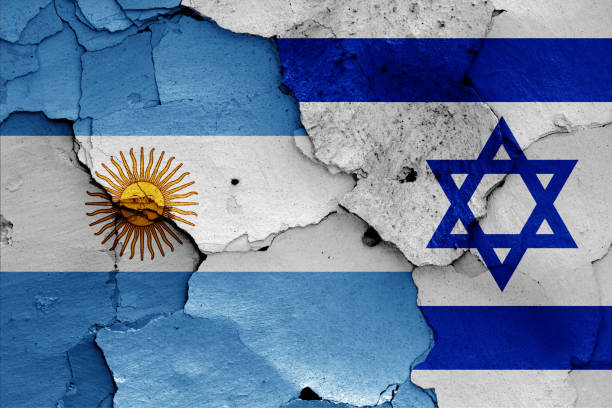 istock flags of Argentina and Israel 968428762