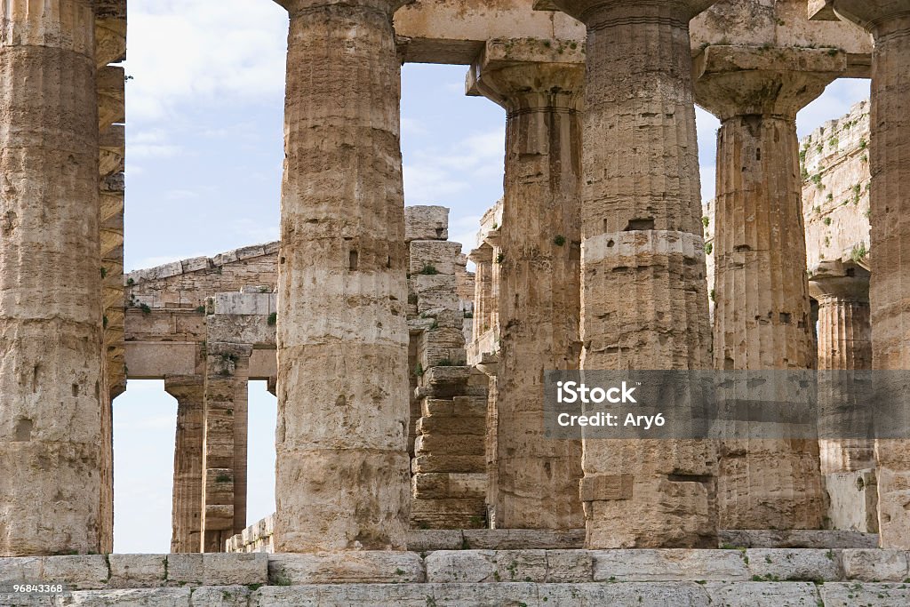 Tempio di Poseidone (Paestum, Italia - Foto stock royalty-free di Paestum