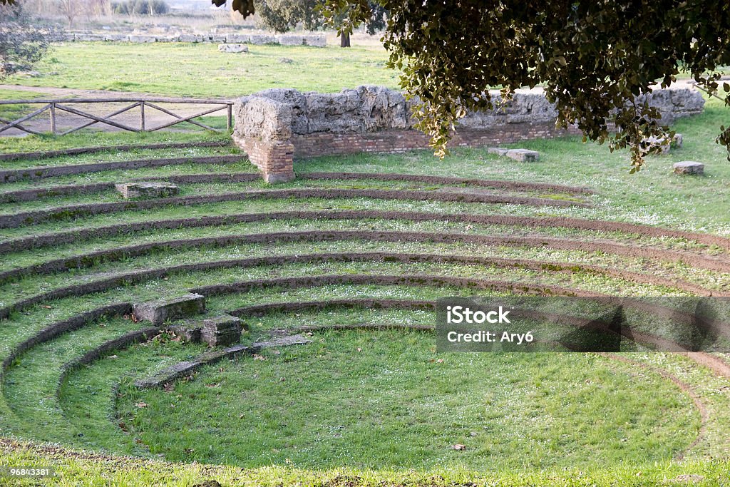 Anfiteatro (Paestum, Italia - Foto stock royalty-free di Anfiteatro