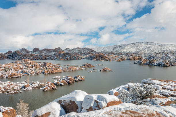 istock Scenic Watson Lake in Winter 968440164