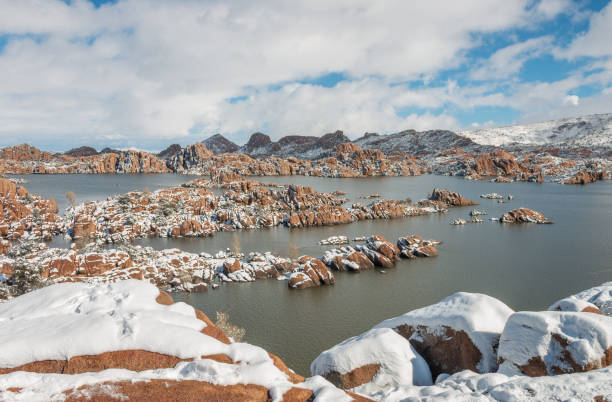 istock Scenic Watson Lake in Winter 968440274