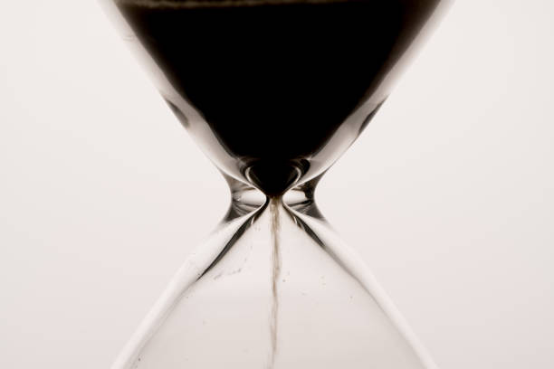 istock Sand clock, business time management concept 968471196