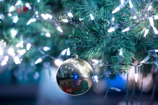 istock Christmas ball on the tree for decoration 968471248