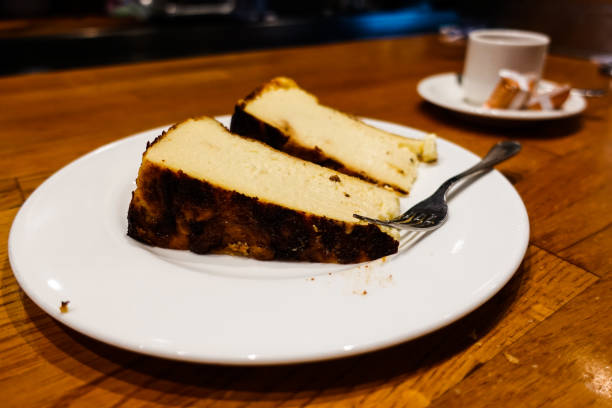 istock Spanish Cheese cake from San Sebastian. 968479090