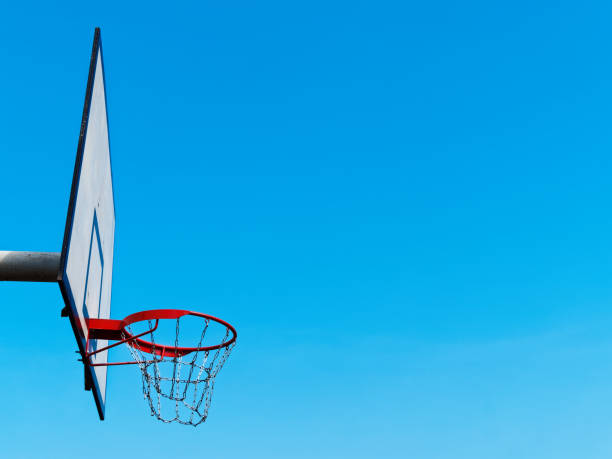 istock Outdoor basketball net 968479228