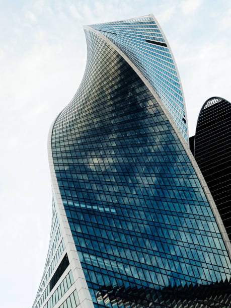 istock Details of skyscrapers reflecting the sky 968479388
