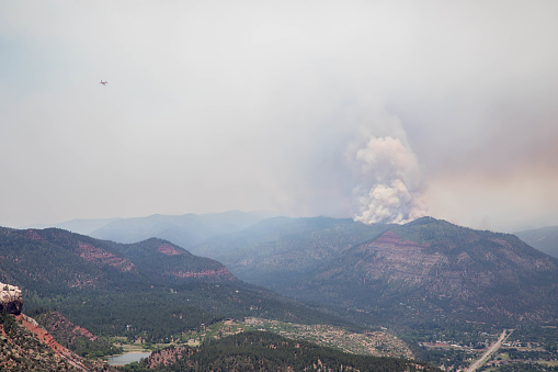 Smoke from the 416 forest fire in Durango, Colorado.  Image was taken on Saturday, June 2nd.