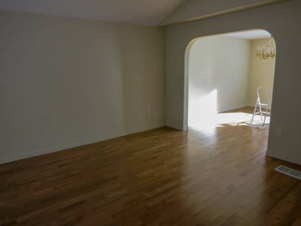 istock Finished Hardwoord Flooring Empty Room 968508902