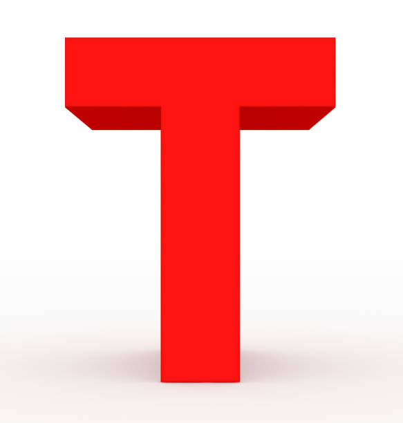 istock letter T 3d red isolated on white 968523314