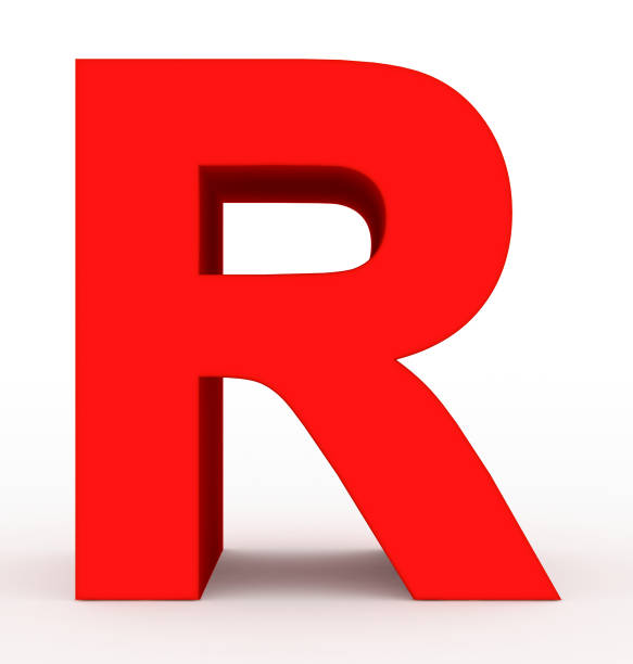 istock letter R 3d red isolated on white 968523462