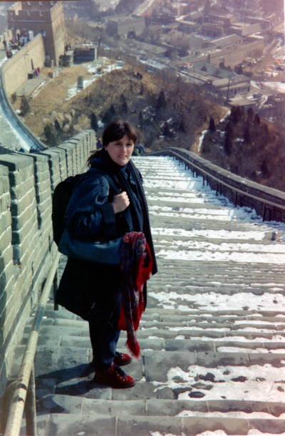 istock The nineties. The Great Wall 1992 at Badaling, China. 968526532