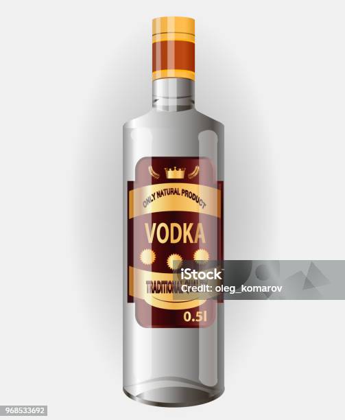 Vector Illustration Of A Alcohol Isolated On White Background Stock Illustration - Download Image Now