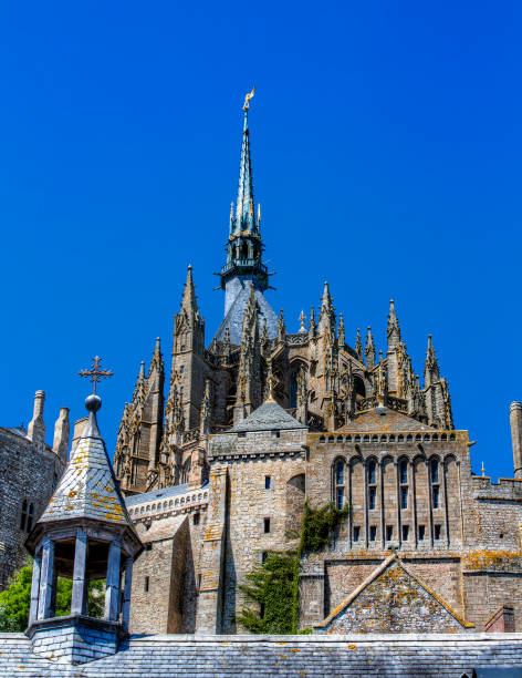 istock Abbey at  Saint Michael's Mount, Normandy, France 968536548