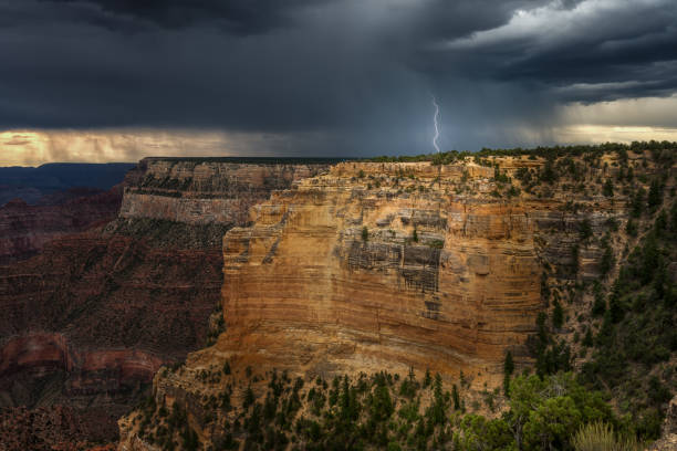 istock Grand Canyon Monsoon Lightning from Powell Point 968540118