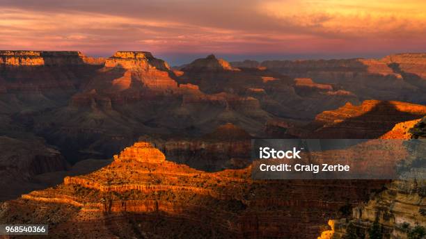 Grand Canyon Sunset At Mather Point Stock Photo - Download Image Now - Arizona, At The Edge Of, Beauty In Nature