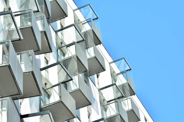 istock Modern apartment building exterior 968545616