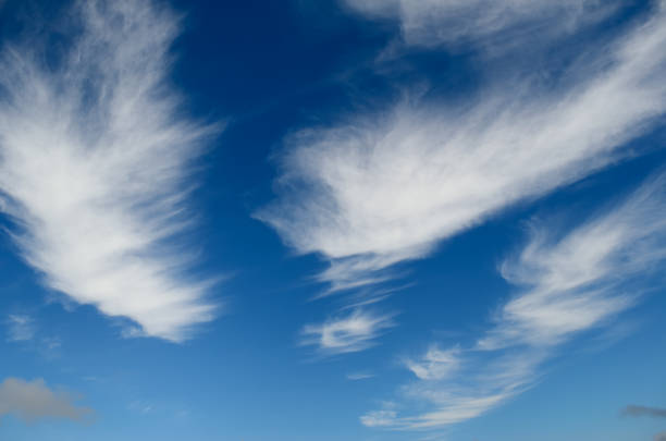 istock White clouds on the background of the blue sky 968546536
