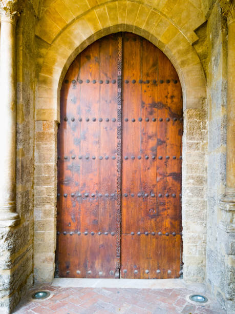 istock Antique wooden door. 968554516