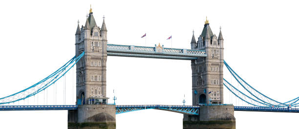 istock Tower Bridge in London isolated on white background 968599962