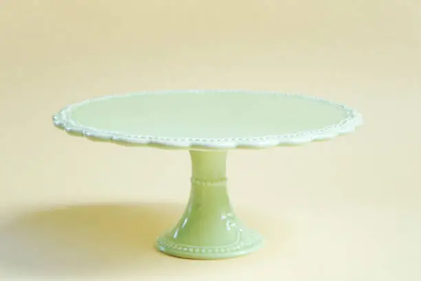 Vintage green cake stand