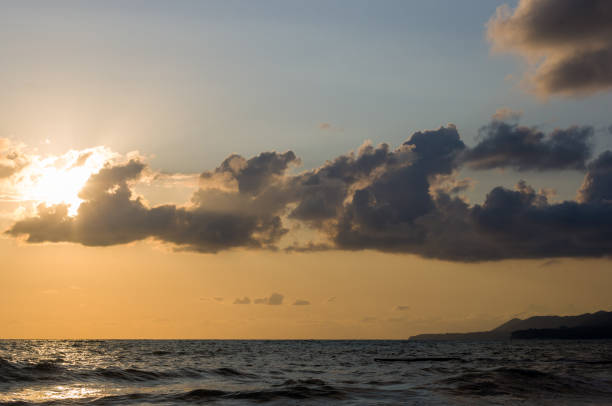 istock Amazing sea sunset, the sun, waves, clouds 968605528