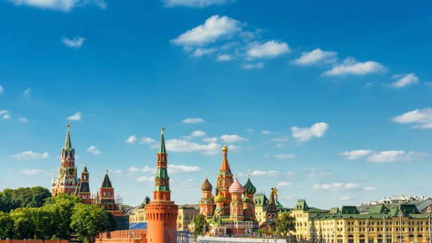istock Aerial panoramic view of Moscow centre, Russia 968616438