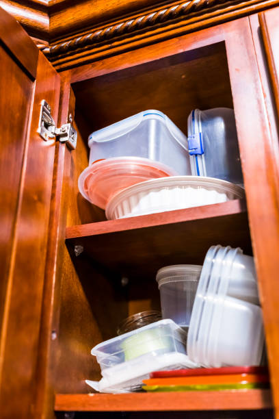 disorganized kitchen cabinet, declutter your kitchen.