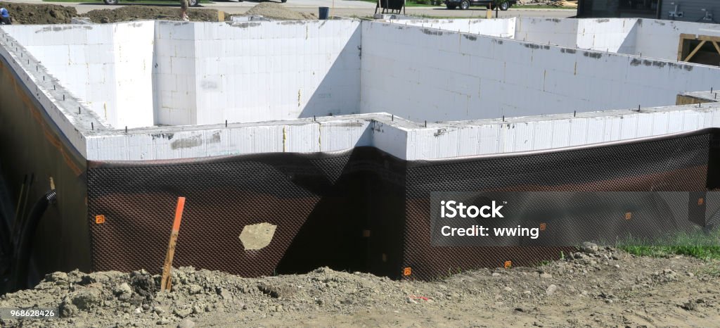 Bau von einem Haus Keller mit Styropor-Formen - Lizenzfrei Bauen Stock-Foto Bau von einem Haus Keller mit Styropor-Formen - Lizenzfrei Bauen Stock-Foto