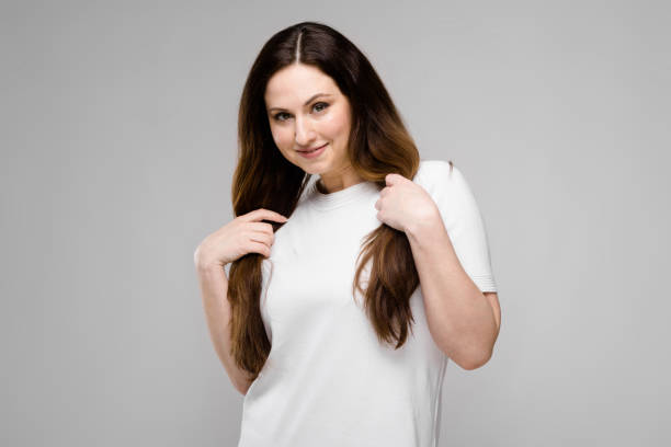 istock Attractive overweight woman 968636928