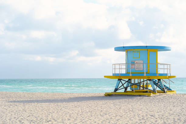 istock Lifeguard Tower in Miami 968639880