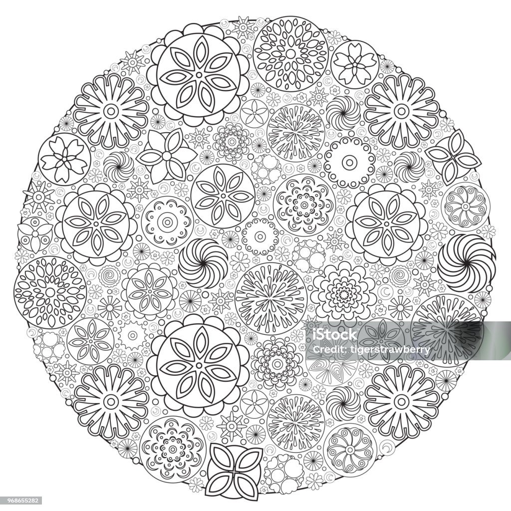 Ilustración de Diseño De Flores Para Colorear Libro Para Crecido Un Adulto Para Colorear Dibujo Floral De Libro Para El Alivio Del Estrés Relajación Meditación Y Creatividad Doodle Retro Color Étnico Blanco Ilustración de Diseño De Flores Para Colorear Libro Para Crecido Un Adulto Para Colorear Dibujo Floral De Libro Para El Alivio Del Estrés Relajación Meditación Y Creatividad Doodle Retro Color Étnico Blanco