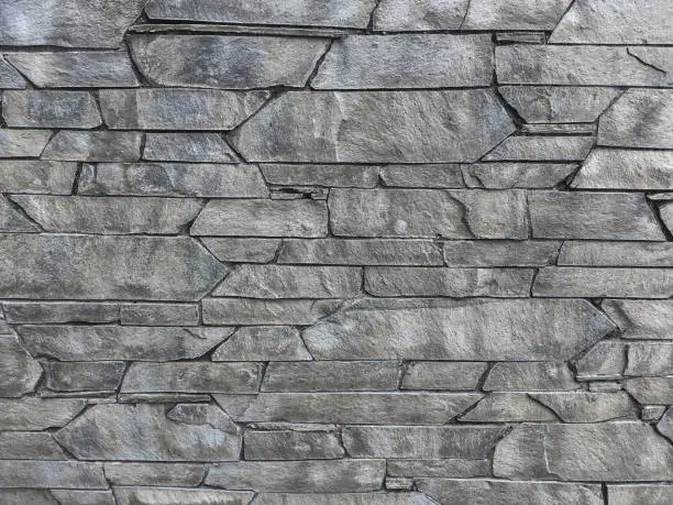 Photo of Gray stone wall cladding