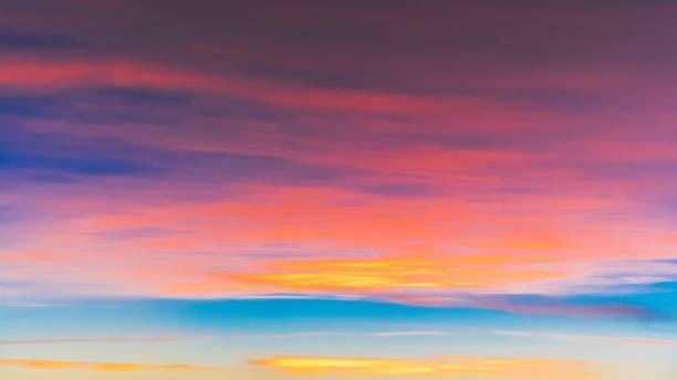 istock very beautiful colorful sky view from airplane 968665400