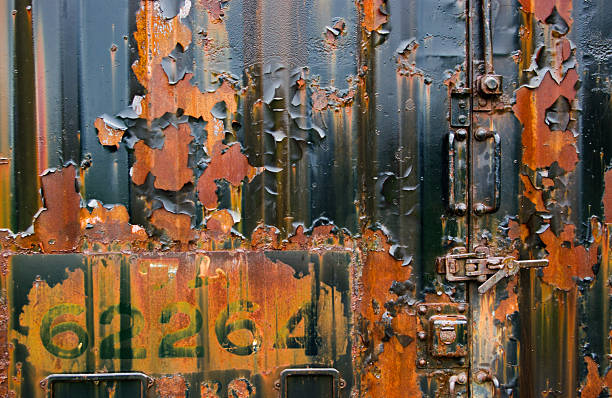 Rusty Freight Container stock photo