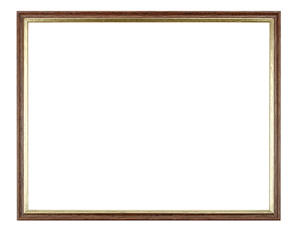 istock Modern Dark Wood And Gilt Narrow Frame 96868712