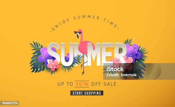 Summer 67 Stock Illustration - Download Image Now - Summer, Party - Social Event, Sale