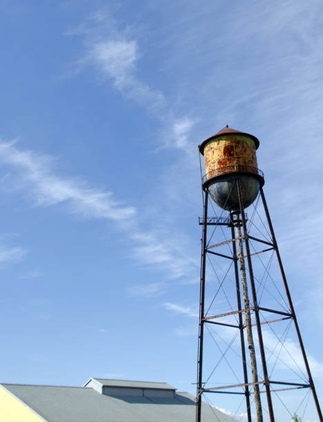 istock Rusty Water tower near Semiahmoo Marina, Blaine, Washington 968694740
