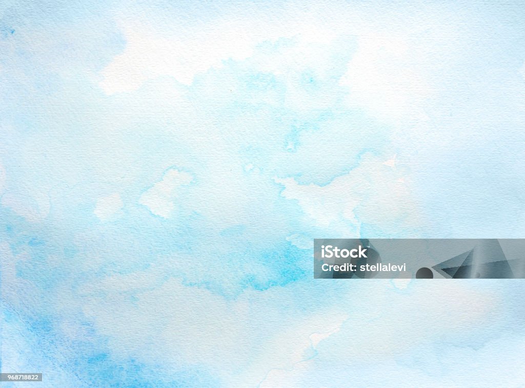 Azul fondo de acuarela - Foto de stock de Pintura de acuarela libre de derechos