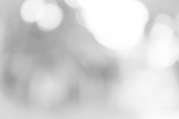 istock white blurred backdrop of nature, circle white wallpaper, gray bokeh background 968723500