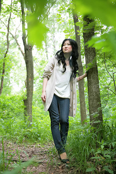 istock orient girl in forest 96874806