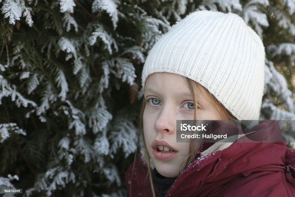 Winter portrait  Cap - Hat Stock Photo