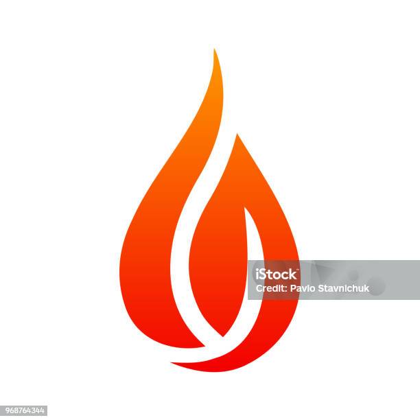 Logo Api Merah Api Kuning Logo Api Kreatif Dengan Lidah Api Ilustrasi ...