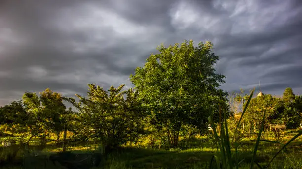 light through the storm clouds