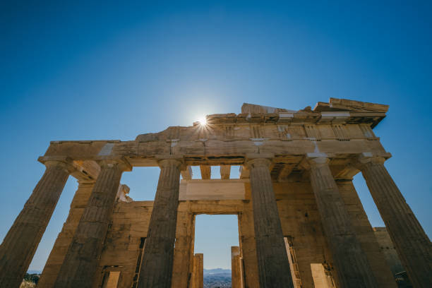 istock Sun at the Erechtheum temple in Acropolis at Athens, Greece 968771896