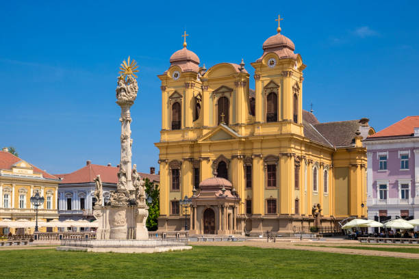 Timisoara Catholic Cathedral stock photo