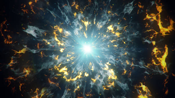 Fractal light waves abstract futuristic abstract futuristic background