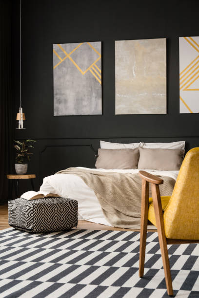 istock Big bed in vintage bedroom 968781798