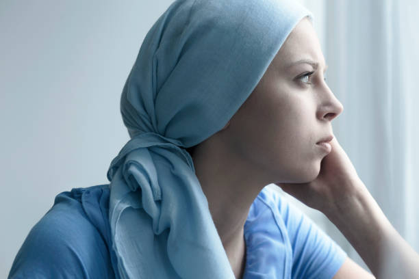 A woman in the hospital