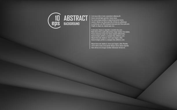 istock Abstract background of black origami paper. Vector illustration 968782798