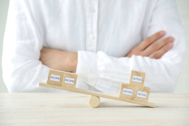 istock Woman thinking about income and outgo balances 968785118